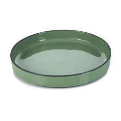 REVOL Assiette creuse rond vert porcelaine culinaire Ø 23 cm  Caractère Online
