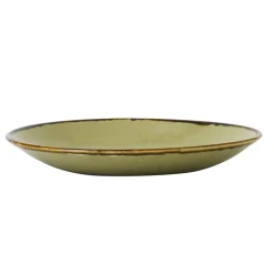 DUDSON Assiette creuse rond vert porcelaine vitrifiée Ø 27,8 cm Harvest Outlet