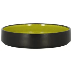 RAK Assiette creuse rond vert porcelaine vitrifiée Ø 27 cm Fire