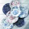 CHURCHILL Assiette creuse rond Victorian Calico Bleu Willow porcelaine vitrifiée Ø 24,9 cm Vintage Prints Victorian Willow Hot