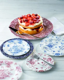 CHURCHILL Assiette creuse rond Victorian Calico Bleu Willow porcelaine vitrifiée Ø 24,9 cm Vintage Prints Victorian Willow Hot
