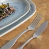 PRO.MUNDI Assiette de présentation ovale ivoire grès émaillé 33,5 cm Pacific Hot