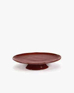 SERAX Assiette de présentation rond Venetian red grès émaillé 30,5x30,5 cm La Mère