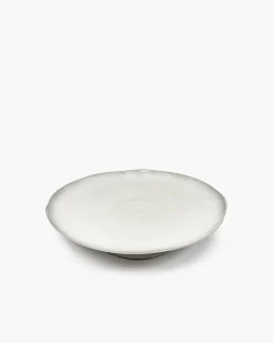 Assiette de présentation rond écru grès émaillé 30,5x30,5 cm La Mère - SERAX Online