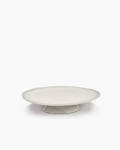 Assiette de présentation rond écru grès émaillé 30,5x30,5 cm La Mère - SERAX Online