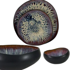 Assiette à dessert irrégulier vert grès émaillé Ø 21,5 cm Gao - MEDARD DE NOBLAT Best