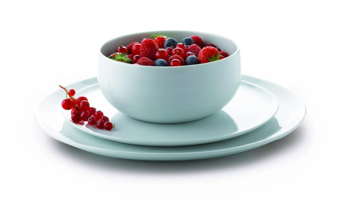 Assiette à dessert rond blanc porcelaine Ø 21,5 cm Yaka - MEDARD DE NOBLAT Best