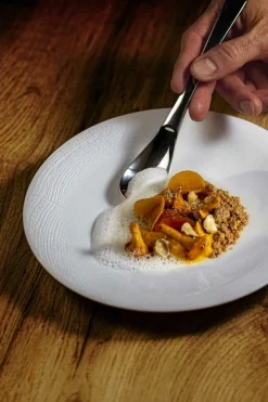 Assiette à dessert rond blanc porcelaine de limoges Ø 21,5 cm Supernature - DEGRENNE Clearance