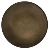 MEDARD DE NOBLAT Assiette à dessert rond bronze grès émaillé Ø 21 cm Feeling