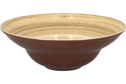 Assiette extra creuse rond beige porcelaine vitrifiée Ø 26,1 cm Twirl - RAK Sale