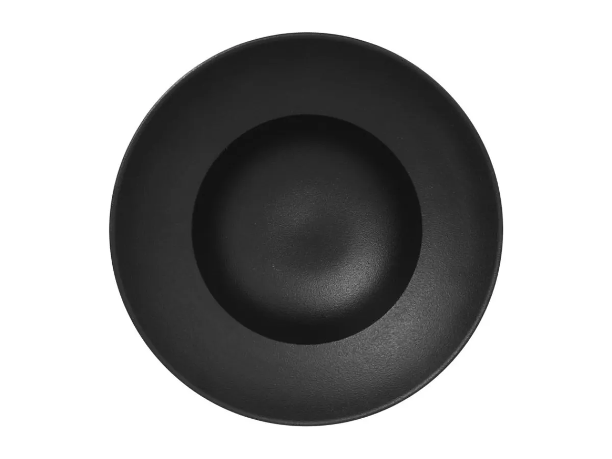 Assiette extra creuse rond noir porcelaine vitrifiée Neo Fusion - RAK Best