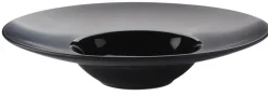 Assiette extra creuse rond noir grès émaillé Ø 27 cm Chic & Mat - PRO.MUNDI Outlet