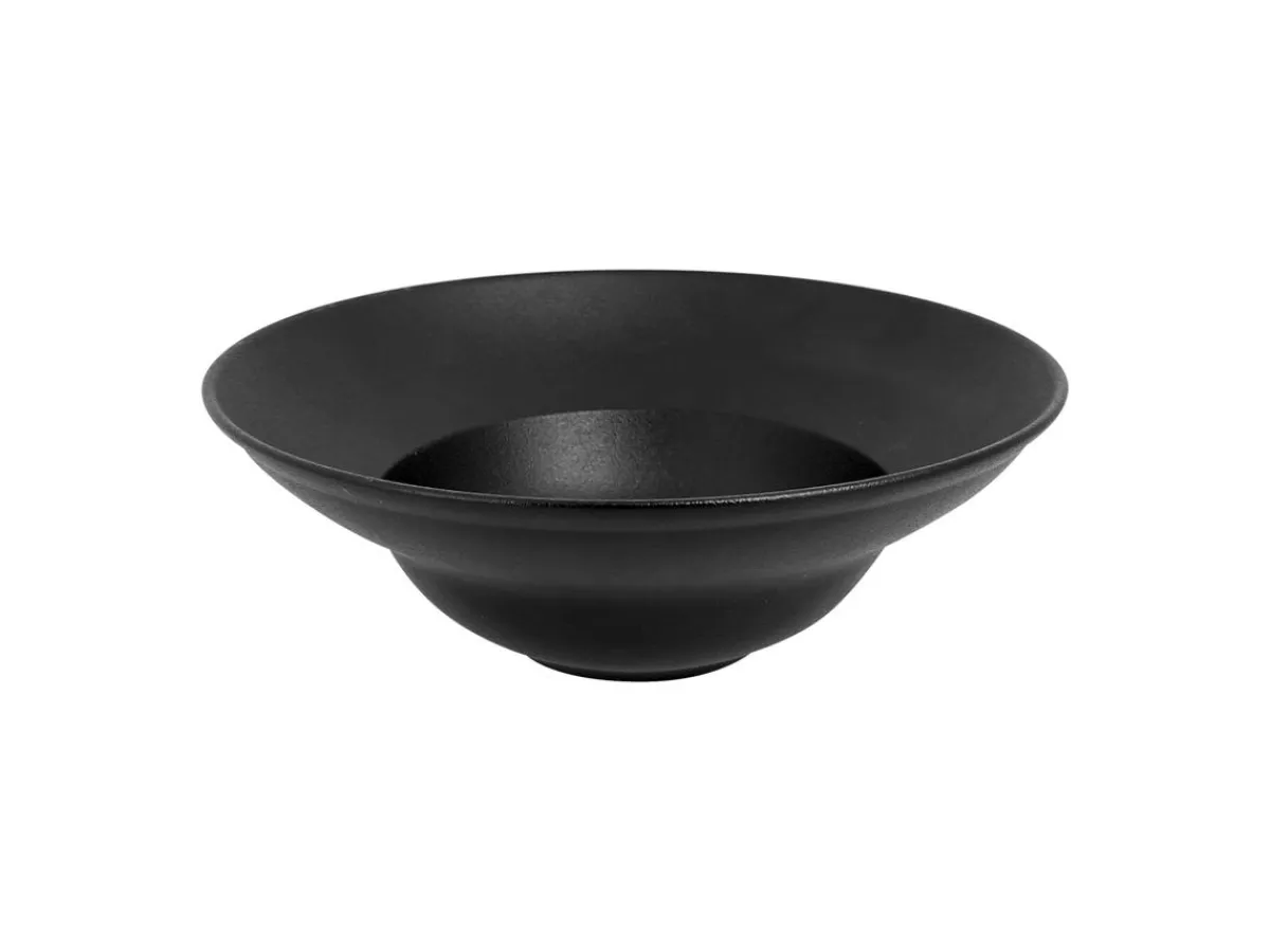 RAK Assiette extra creuse rond noir porcelaine vitrifiée Neo Fusion Best