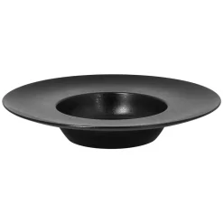 Assiette extra creuse rond noir porcelaine vitrifiée Ø 29 cm Chill - RAK Hot