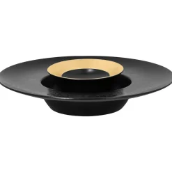 Assiette extra creuse rond noir porcelaine vitrifiée Ø 29 cm Chill - RAK Hot