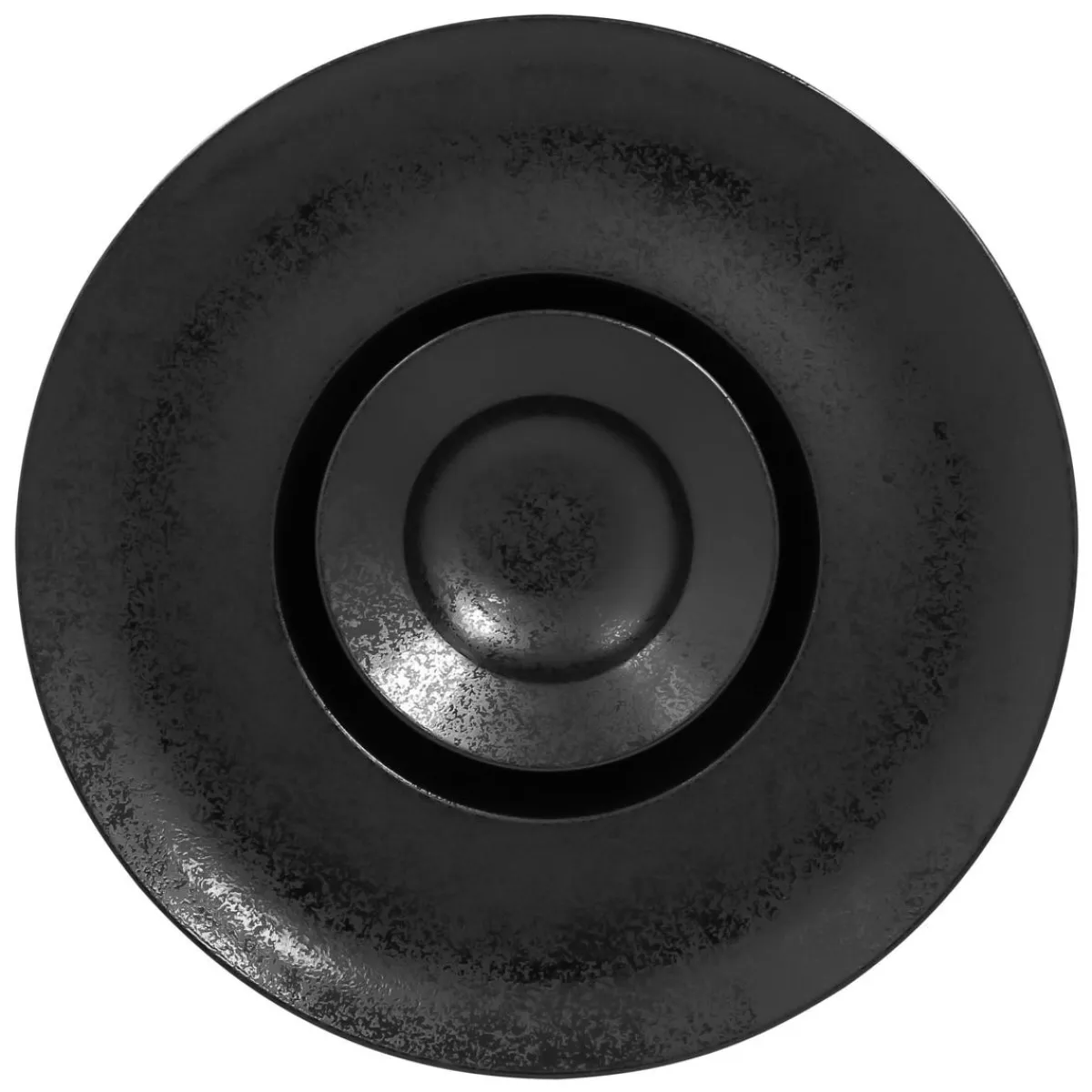 Assiette extra creuse rond noir porcelaine vitrifiée Ø 29 cm Chill - RAK Hot