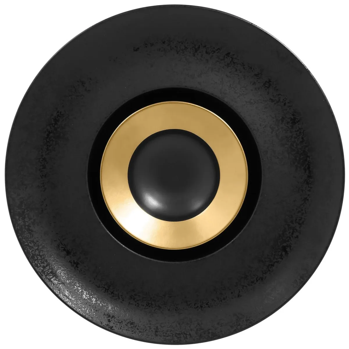 Assiette extra creuse rond noir porcelaine vitrifiée Ø 29 cm Chill - RAK Hot