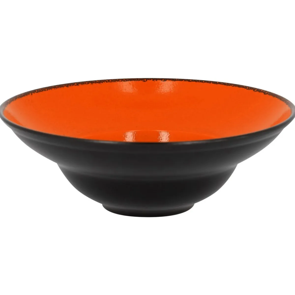 RAK Assiette extra creuse rond orange porcelaine vitrifiée Ø 22,7 cm Fire Sale