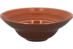 Assiette extra creuse rond orange porcelaine vitrifiée Ø 22,7 cm Twirl - RAK Outlet
