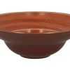 RAK Assiette extra creuse rond orange porcelaine vitrifiée Ø 26,1 cm Twirl Discount