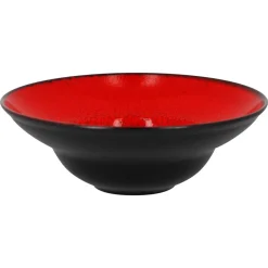 RAK Assiette extra creuse rond rouge porcelaine vitrifiée Ø 26,1 cm Fire Discount