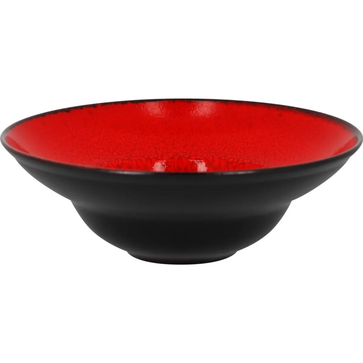 RAK Assiette extra creuse rond rouge porcelaine vitrifiée Ø 26,1 cm Fire Discount