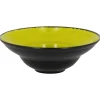 Assiette extra creuse rond vert porcelaine vitrifiée Ø 22,7 cm Fire - RAK New