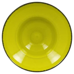 RAK Assiette extra creuse rond vert porcelaine vitrifiée Ø 26,1 cm Fire Discount