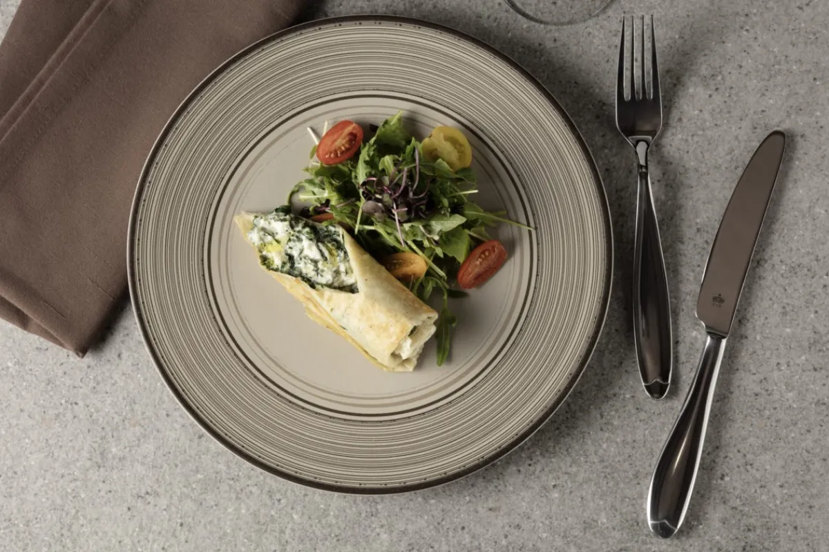 RAK Assiette extra plate rond Argila Décor Larissa porcelaine Ø 29 cm Earth Clearance