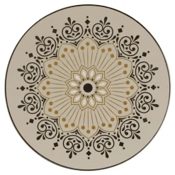 Assiette extra plate rond Argila Décor Cartagena porcelaine Ø 20,5 cm Earth - RAK Sale