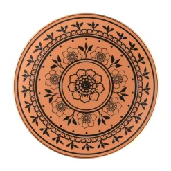 Assiette extra plate rond Tero Décor Alexandria porcelaine Ø 23,6 cm Earth - RAK New