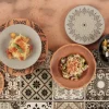 Assiette extra plate rond Tero Décor Ostia porcelaine Ø 29 cm Earth - RAK Clearance