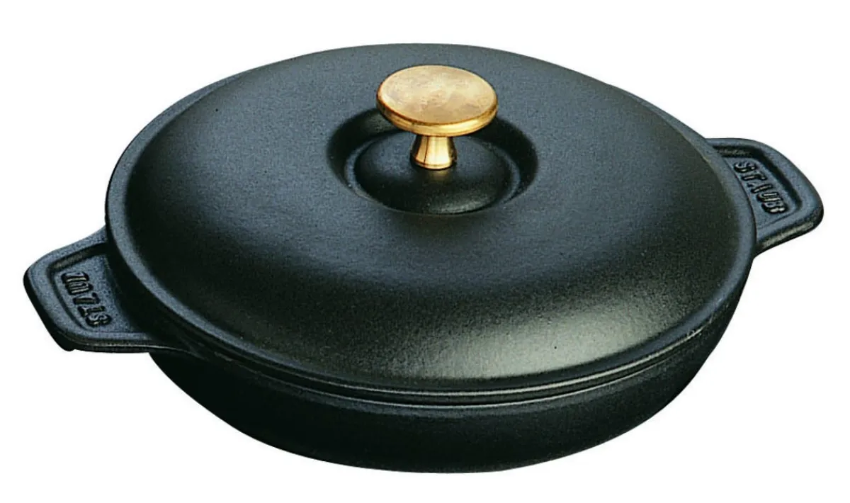 Assiette fonte d'acier Sans revêtement Avec couvercle Ø 20 cm 8,6 cm 0,75 L - STAUB Outlet