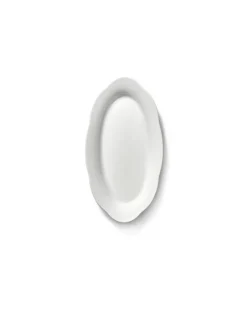 SERAX Assiette haute ovale blanc porcelaine 18,5x10 cm Silhouette Sale