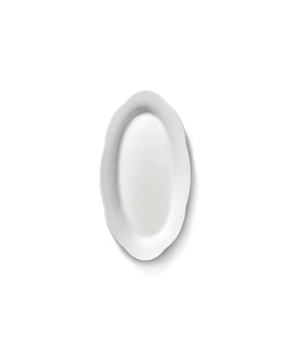 SERAX Assiette haute ovale blanc porcelaine 18,5x10 cm Silhouette Sale