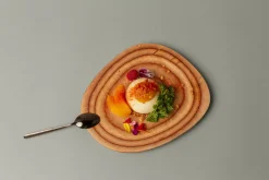Assiette irrégulière bouleau 23 cm - DE LA ROCA Discount