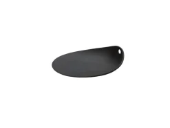 Assiette noir porcelaine 14x11 cm Jomon - COOKPLAY