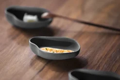 COOKPLAY Assiette noir porcelaine 20,5x14 cm Yayoi Clearance