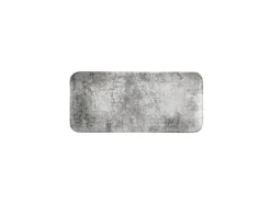 DUDSON Assiette organique gris porcelaine vitrifiée 35x16 cm Urban Sale