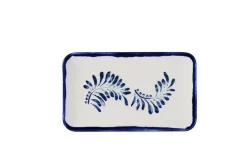 DUDSON Assiette organique Ink porcelaine vitrifiée 27x16 cm Harvest Mediterranean Discount