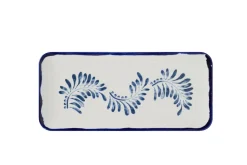 DUDSON Assiette organique Ink porcelaine vitrifiée 35x16 cm Harvest Mediterranean Outlet