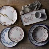 Assiette organique terracotta porcelaine vitrifiée 35x16 cm Harvest Mediterranean - DUDSON Best