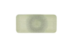 Assiette organique vert porcelaine vitrifiée 35x16 cm Harvest Grain - DUDSON Online