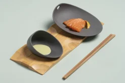 Assiette or porcelaine 14x11 cm Jomon - COOKPLAY New