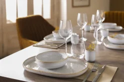 Assiette ovale beige grès émaillé 33x22,5 cm Sand - ACCOLADE Discount