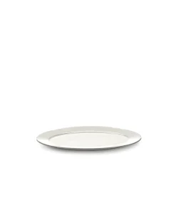 SERAX Assiette ovale blanc porcelaine 18,5x10 cm Silhouette Outlet