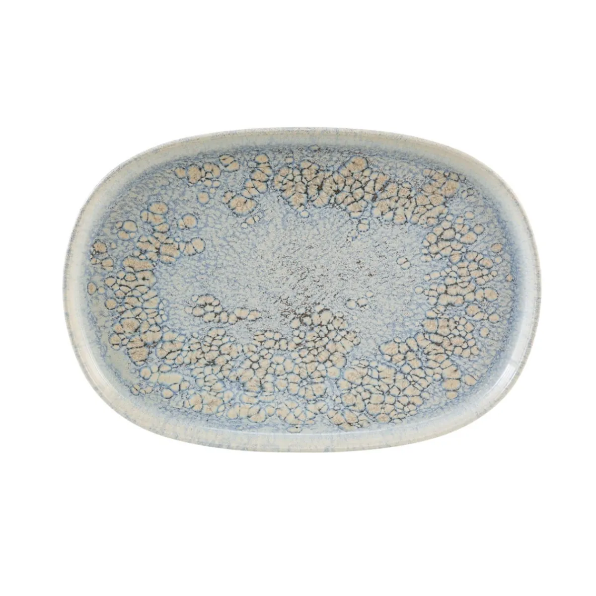 ACCOLADE Assiette ovale gris grès émaillé 33x22,5 cm Tropic Best