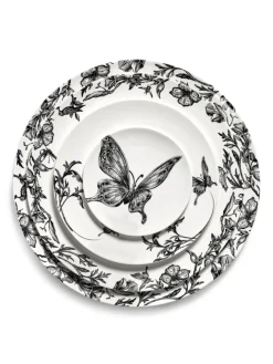 Assiette à pain rond BUTTERFLY porcelaine Ø 12 cm Unity - SERAX
