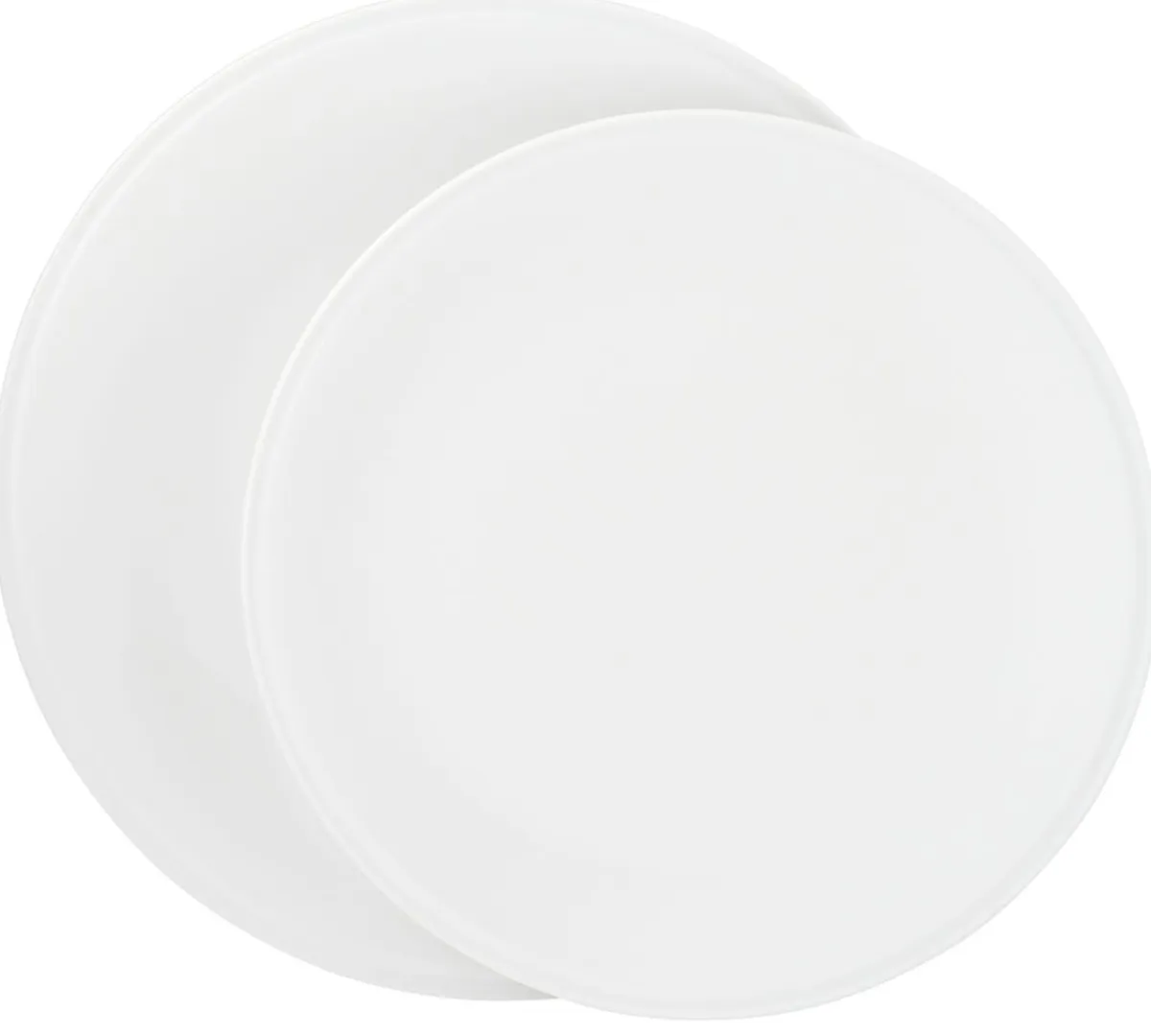 PRO.MUNDI Assiette à pizza rond blanc porcelaine vitrifiée Ø 31,5 cm Outlet