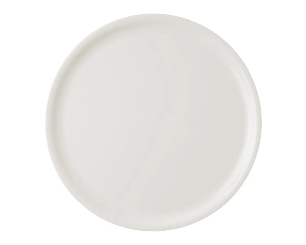 RAK Assiette à pizza rond ivoire porcelaine vitrifiée Ø 33 cm Banquet New